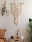 Wall Hanging | Small | Bohemian Wall Decor | Geometric | Wall Weaving | Simple | Home Decor | Rustic | Tapestry | | 마크라메