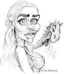 Image result for daenerys caricature stylized | 캐리커처, 인물화, 왕좌