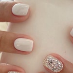 송정동네일 윤네일 on Instagram: #윤네일 웨딩네일로 하고가셨어요❤️ @verygoodnail (블러링) _________________________________ ❤️10월~12월이... 