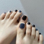 히유네일(HUE nail) | Pin page Pin by 테스; on huh, 내 거울 알러지 | Feet nail design, Feet nails, Toe nail color