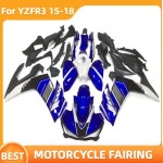 페인트 오토바이 페어링 키트, YZFR3 2015-2018 YZF R3 YZF-R3 15 16 17 18 바디 리빌드, 고급 사출 몰드 애프터 마켓