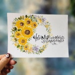 수채화캘리그라피