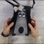 좋아요 84개, 댓글 2개 - Instagram의 김수덕(@4324ksd)님: 🌻핸펀크로스백🌷 귀 큰강아지 핸드폰케이스 강아지 가방에서 젤 귀여븐... 