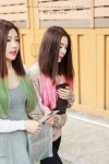 Pin page RED VELVET - Irene 아이린 (Bae JuHyun 배주현) Happiness commute 140912 #현이 #배추 #레드벨벳 #행복 #핑크머리 #투톤머리