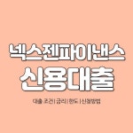 넥스젠파이낸스 대부 신용대출 | 조건 한도 후기