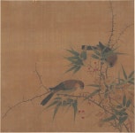 Unidentified Artist | Bamboo Branch with Berries and Birds | China | Qing dynasty (1644–1911) | The Met | 숲, 나무, 일본
