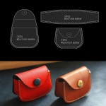 YOMDID 3pcs 미니 동전 지갑 템플릿 지갑 금형 가죽 패턴 만들기 아크릴 스텐실 DIY 지갑 수제 금형 공예 용품... 