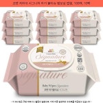11590원 / 코멧 저자극 시그니처 아기 물티슈 엠보싱 캡형, 100매, 10팩 / #풀케어티슈 #바이오늘물티슈