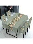 1/4/5/6/7개 유행의 단순한 유럽 및 미국 스타일 프린트 의자 커버/의자... 정사각형 테이블에 적합한 테이블보, 세탁 가능한 탄력형 의자 커버