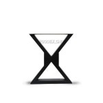 우드슬랩다리 BLACK STEEL 빠삐용 벤치다리 1set 규격 : 높이 380 x 330 x 130