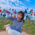 바람이 장난아니다.. 내일은 경기✨ 비 오지마라.. . . . #수원 #kt위즈파크 #모여라 #☺️ #치어리더 #박한솔 | 비, 수원