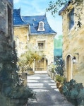 Basic Landscape Watercolor - Street Scene (sketch & color mixing, Arches)NAMIL ART 기초 풍경 수채화 - 유럽 거리 풍경 (스케치 & 칼라... 