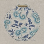 김경희 - 달항아리그림_Blue - 그림닷컴