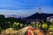 녹사평역에서 바라본 남산타워🌃 -  서울  남산  녹사평  용산  이태원  야경  view  photo  photography  nightphotography... 