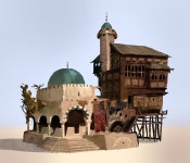 ArtStation - Constantinople house , Daniele Solimene | 건물, 건축
