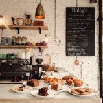 Pin by 화경 두 on 인테리어 | Bakery cafe, Coffee cafe, But first coffee