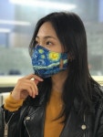 반고흐 별이빛나는밤에 페인팅_ 패브릭페인팅_면 마스크 반고흐 별이빛나는밤에 페인팅_ 패브릭페인팅_면 마스크 | 마스크, 마스크 디자인... 