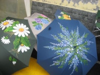Pin by 부금이 on 천아트 | Umbrella painting, Umbrella art, Flower painting