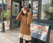 your-good-choischois | 글로브링 꽈베기 니트 | Long sleeve dress