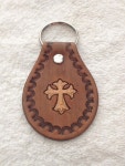 Cross 1 leather key fob | Etsy - 2020 | 가죽 열쇠 고리, 고리, 열쇠 고리