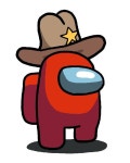 How To Draw Among Us Cowboy Hat, 카우보이모자 쓴 어몽어스 그리는법