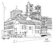 Urban sketch | 그림, 스케치, 미술 레슨