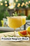 Frosty Fro-groni: A Refreshing Frozen Twist on the Classic Negroni Frosted Negroni Blast | Recipe in 2024 | Vermouth recipe... 