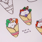 오밀조밀 스튜디오🍳 omilzomil-studio on Instagram: “• • • 오늘의 낙서 #크레페 Daily doodle~ Crepe😋 . .”