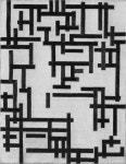 Theo van Doesburg, 추상미술 / 작품에서는 선으로만 이루어져 있지만, 3D 로 해석하면서, 다른측면에서는 면으로 보이도록 구성해보면 어떨까... 
