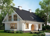 Projekty domów LK Projekt LK&1022 zdjęcie 1 | 집, 발코니