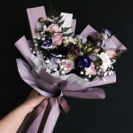 안양꽃집 사당꽃집 유어플라워 on Instagram: “* 안양꽃집 | 사당꽃집 유어플라워(Your Flower) 퍼플톤으로 풍성하게 믹스꽃다발... 
