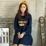 Korea Woman Big size clothing shop. [Jstyle]  archaeological casual Mickey One Piece / Size : L,XL / Price : 26.22 USD #dailylook...