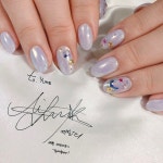 에일리의 머메이드 네일✨💜 ⠀ ⠀ ⠀ ⠀ ⠀ #유메_머메이드 #nailyume #네일유메 #연예이… | Nails, Ailee, Beauty
