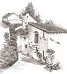 Village in Madrid | 일러스트레이션, 드로잉, 예술