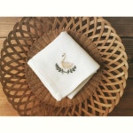 Instagram의 maki maki님: “. . linen handkerchief 𓅹𓂃𓂃𓂃 swan . . . 梅雨明け。... 