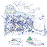 Shingil-Dong Apartment Landscape Design Competition, Seoul, Korea (winner), 스튜디오일공일/STUDIO101 | 마스터 플랜, 도시 그림... 