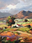 Farmhouse in the Mountains, Oil Painting by Carla Bosch, South African Artist .... | 유화그림, 유화, 풍경화