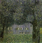 klimt - Bauernhaus in Buchberg 1911 | 구스타프 클림트, 풍경 그림, 숲 그림
