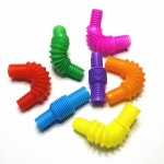 10PCS Mini Pop Tubes Fidget Toys Rainbow Sensory Antistress Plastic Bellow Stress Reliever Pipe for Products에 있는 핀