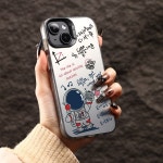 IPhone 11/12/13/14/12 Pro Max/11 Pro/14 Pro/15/XS Max/X/XR/7/8/8 Plus, 생일 선물, 여자 친구용 고급 미적 충격 방지 우주... 