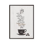 따뜻한 한잔의 커피 - 카페 캘리그라피 액자