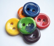 Crayon Fun Colours Ceramic Buttons by buttonalia on Etsy, $12.00 | 단추
