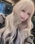 오지은 on Instagram: 예뿌니들 ,, 풀뱅에 백금발🧝🏻♀️ 이제... Instagram: 예뿌니들 ,, 풀뱅에 백금발🧝🏻‍♀️  이제 흑발만... 
