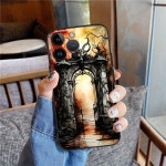 Porten til Helvede, Kompatibel med iPhone 11/ 12/ 13/ 14/ 15/ 16 , med TPU stødsikker beskyttelse og kameraobjektivvagt Helvetin... 