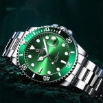 Other Watches Mens Watches Top Brand Luxury Fashion Green Watch Men Luminous Waterproof Date Clock Sport Mens Quartz Wristwatch 230601... 