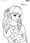 헤어디자이너 미미 색칠공부 / 색칠공부 그림도안 Pin em Ausmalbilder