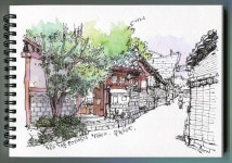 Schizzi urbani 3에 있는 Lina Genua님의 핀 - 2021 | 스케치, 여행, 건축 드로잉