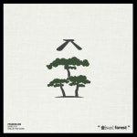 숲, 타이포그래피, 한글디자인, 한국어단어, typography, Hangul, study Korean, learn Korean