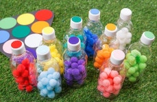 오색빛깔 볼링놀이 - 아기랑 성장놀이 DIY