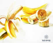 기초디자인 건국대 기디 입시미술 기초디자인 개체묘사 바나나 일러스트 디자인 | 음식 그림, 바나나, 그림 디자인